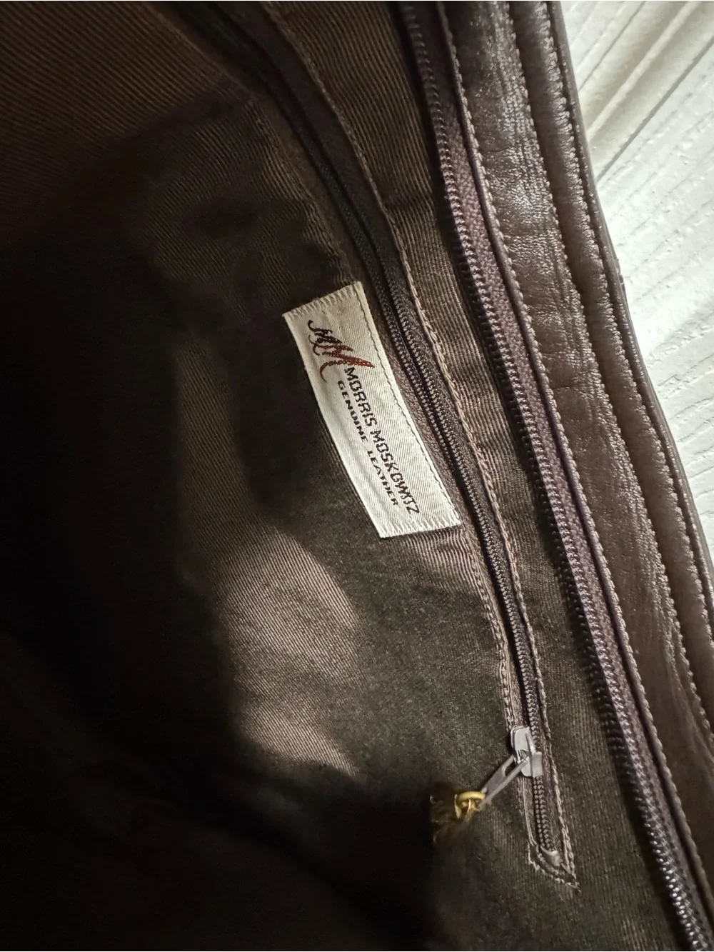 Classic Brown Leather Shoulder Bag